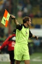 Luca Maggiani ,Italian soccer referee-linesman, during the match
